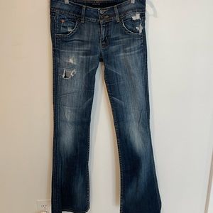 Hudson Bootcut distressed jeans